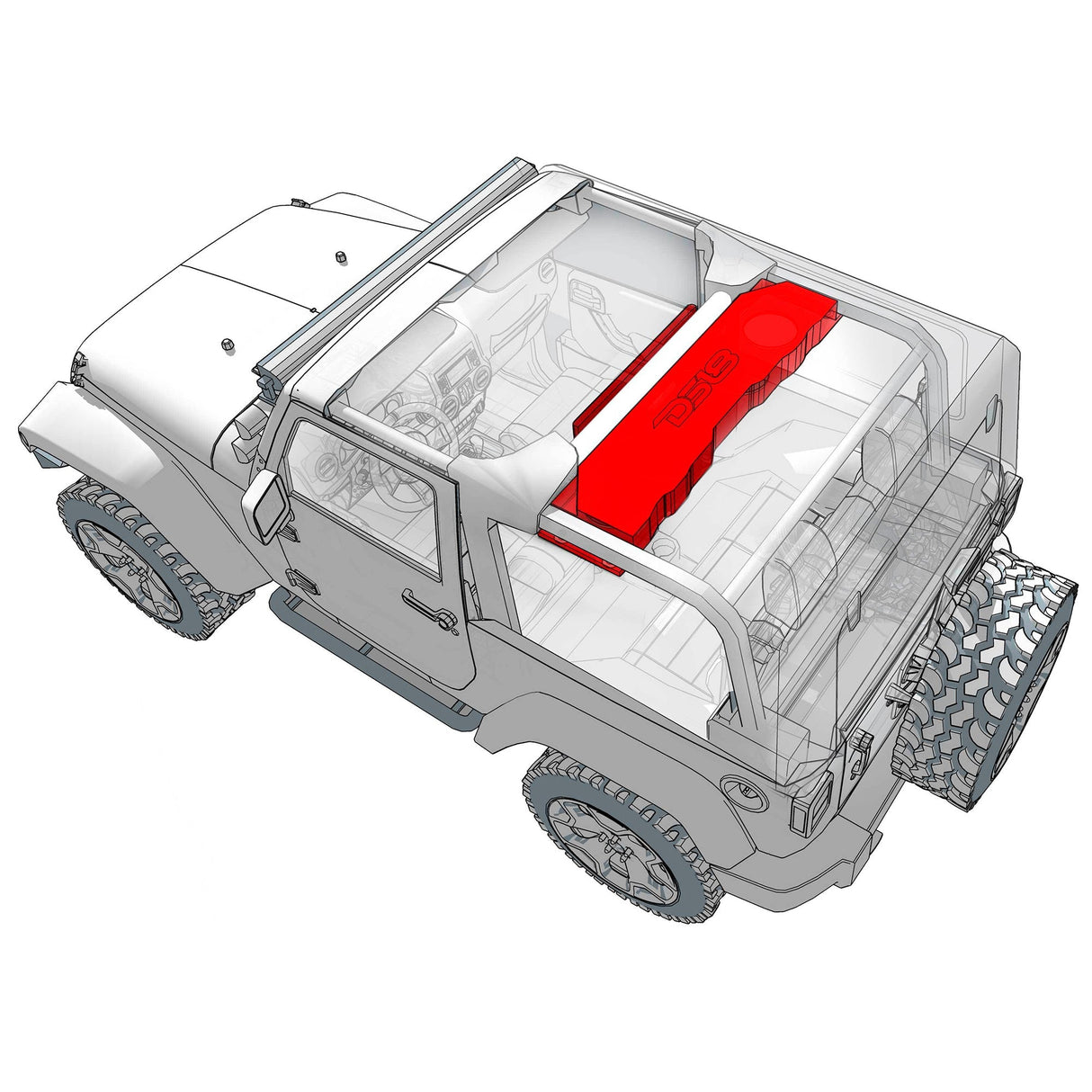 Jeep JK/JKU 2007-2018 Overhead Sound Bar – Build Your Own