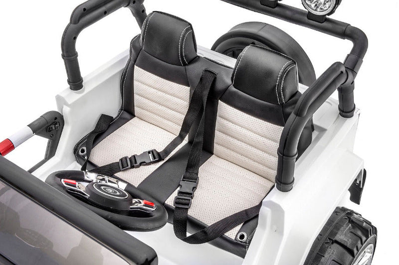 24 Volt 2 Seater 4x4 Electric Ride On Jeep Style Rubber Tires Fully Loaded Truck UTV ATV For Kids W/Magic Cars® Wireless Parental Control