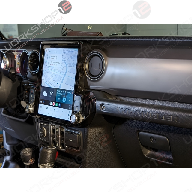 Jeep Wrangler 2018-2021 Workshop 12 Tesla-Style Screen Workshop 12