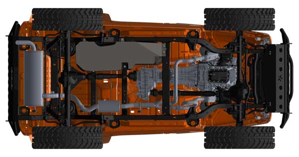 Jeep Wrangler JK 2Door Fuel Tank Skid Plate Kit