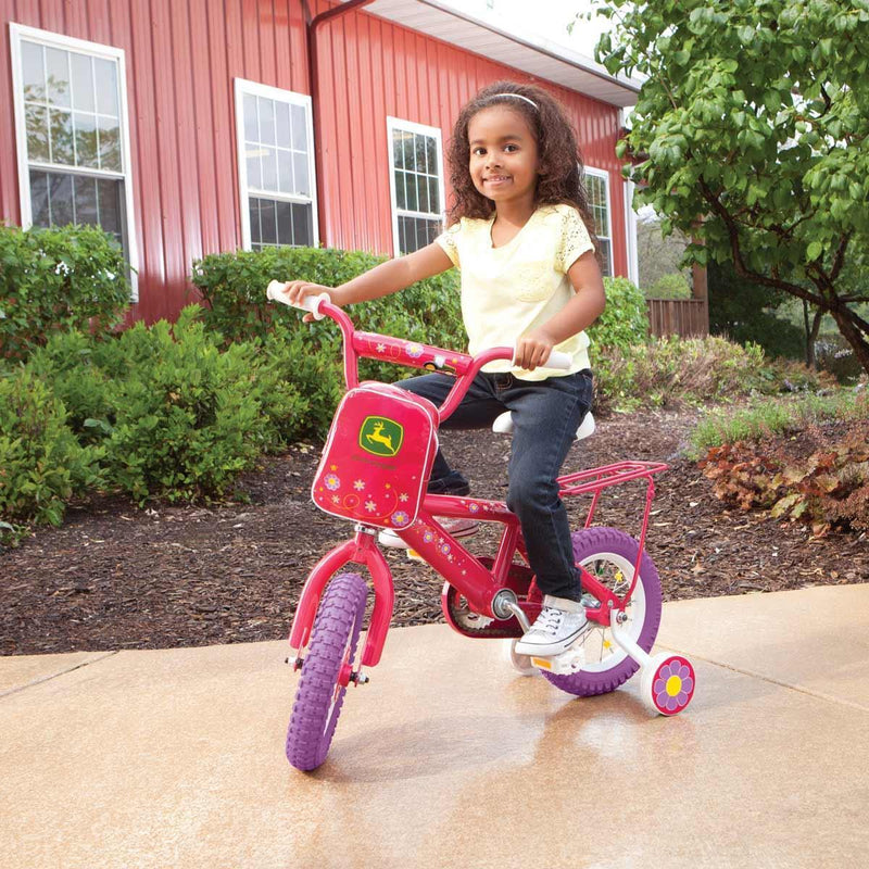 John Deere 12 Heavy Duty Pink Kids Bike for Endless Outdoor Fun