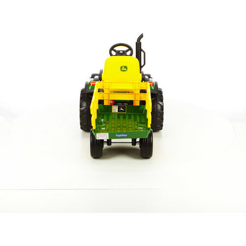John Deere Ground Force 12V Tractor Ride-On Toy with Trailer and FM Radio for Kids - Brand New