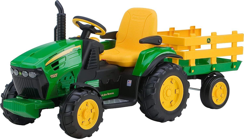 John Deere Ground Force Tractor and Trailer 12-volt Ride-On Toy