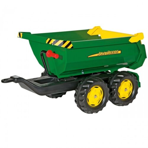 John Deere Halfpipe Tipper Trailer by Rolly Toys: The Perfect Addition to Your Playtime Fun!