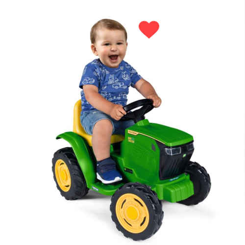 John Deere-Inspired 6V Mini Tractor Ride-on Toy for Kids - Hours of Fun!
