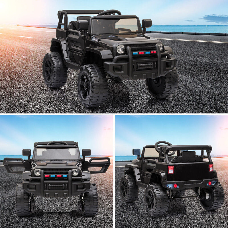 JOYMOR 12V Kids Ride-On Truck with Remote Control, Adjustable Speeds, and MP3 Player