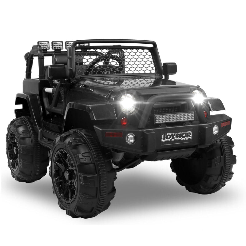 JOYMOR 12V Kids Ride on Truck with Remote Control, Spring Suspension, Music, and Horn