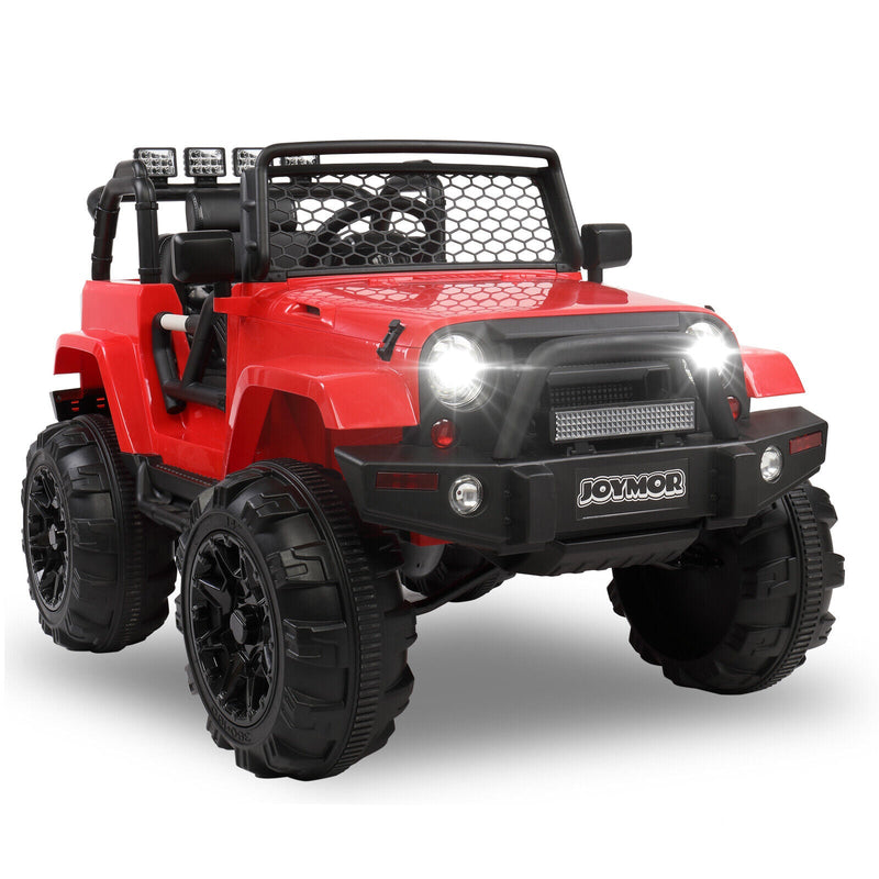 JOYMOR 12V Kids Ride on Truck with Remote Control, Spring Suspension, Music, and Horn
