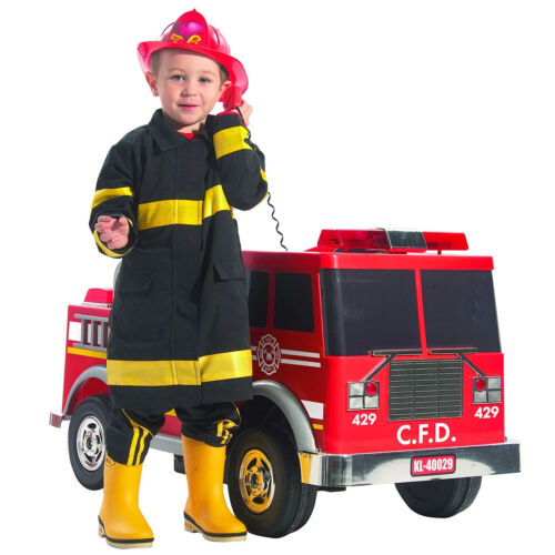 Kalee Firetruck Ride-On: Realistic 12-Volt Experience for Young Firefighters