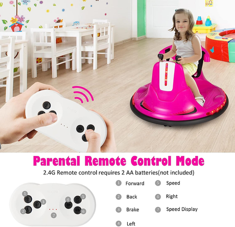 Kid-Friendly Remote Control Bumper Car: Battery-Powered Electric Vehicle for Endless Fun!