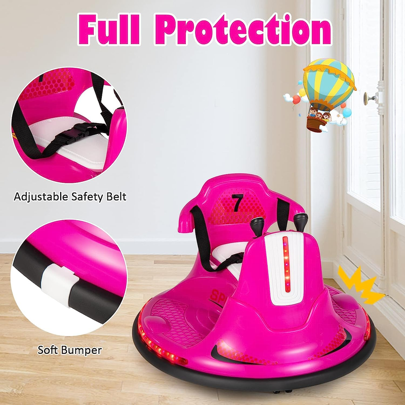 Kid-Friendly Remote Control Bumper Car: Battery-Powered Electric Vehicle for Endless Fun!