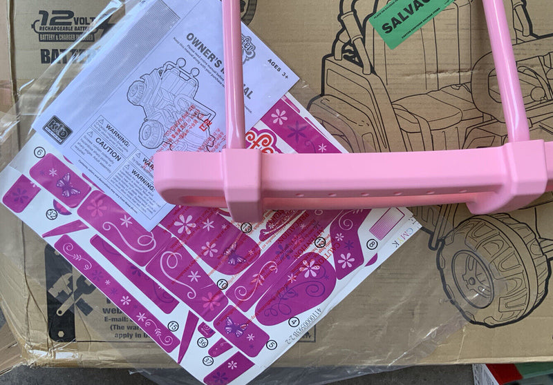 Kid Motorz 12V Surfer Girl 4x4 Ride-On - Pink, Brand New in Distressed Box