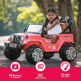 Kid Trax Beach Cruiser 4X4 Child Ride-On Car for Ages 3-5, Up to 60 lbs.