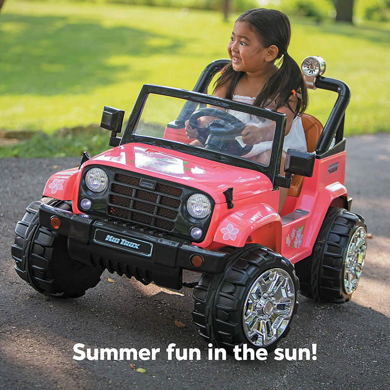 Kid Trax Beach Cruiser 4X4 Child Ride-On Car for Ages 3-5, Up to 60 lbs.
