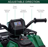 12V Kids Electric ATV Quad with LED, MP3, and USB - Fun 4-Wheeler Car Toy