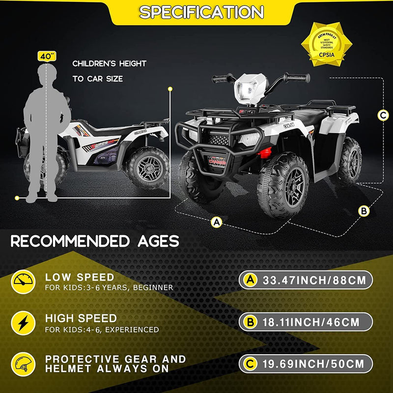 Kids Ride On Jeep Truck with Remote Control, MP3 Player, LED Lights, and 3 Speed Options - Perfect Gift for Children (24V/12V)