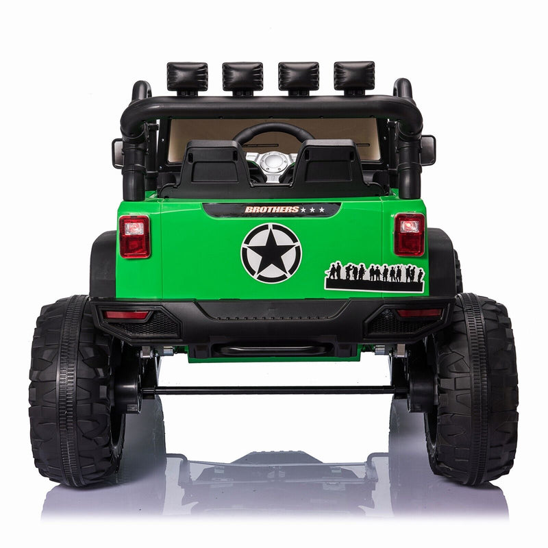 2-Seater 400W Electric Ride-On Truck for Kids with Remote Control and LED Lights