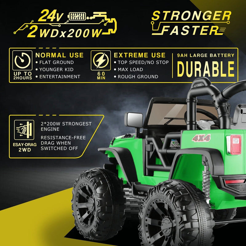 Kids Lamborghini Electric Ride-On Car with Remote Control - 24/12V Truck Design