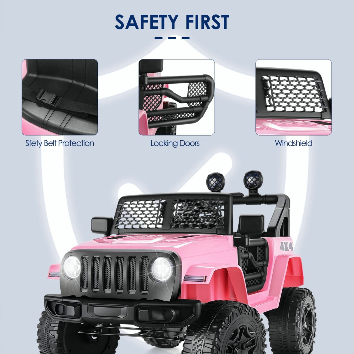 Kids Electric Ride-On Car with Remote Control and MP3 Player - 24/12V Children's Toy Truck