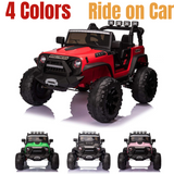 Kids Electric Ride-On Car with Remote Control and MP3 Player - 24/12V Children's Toy Truck