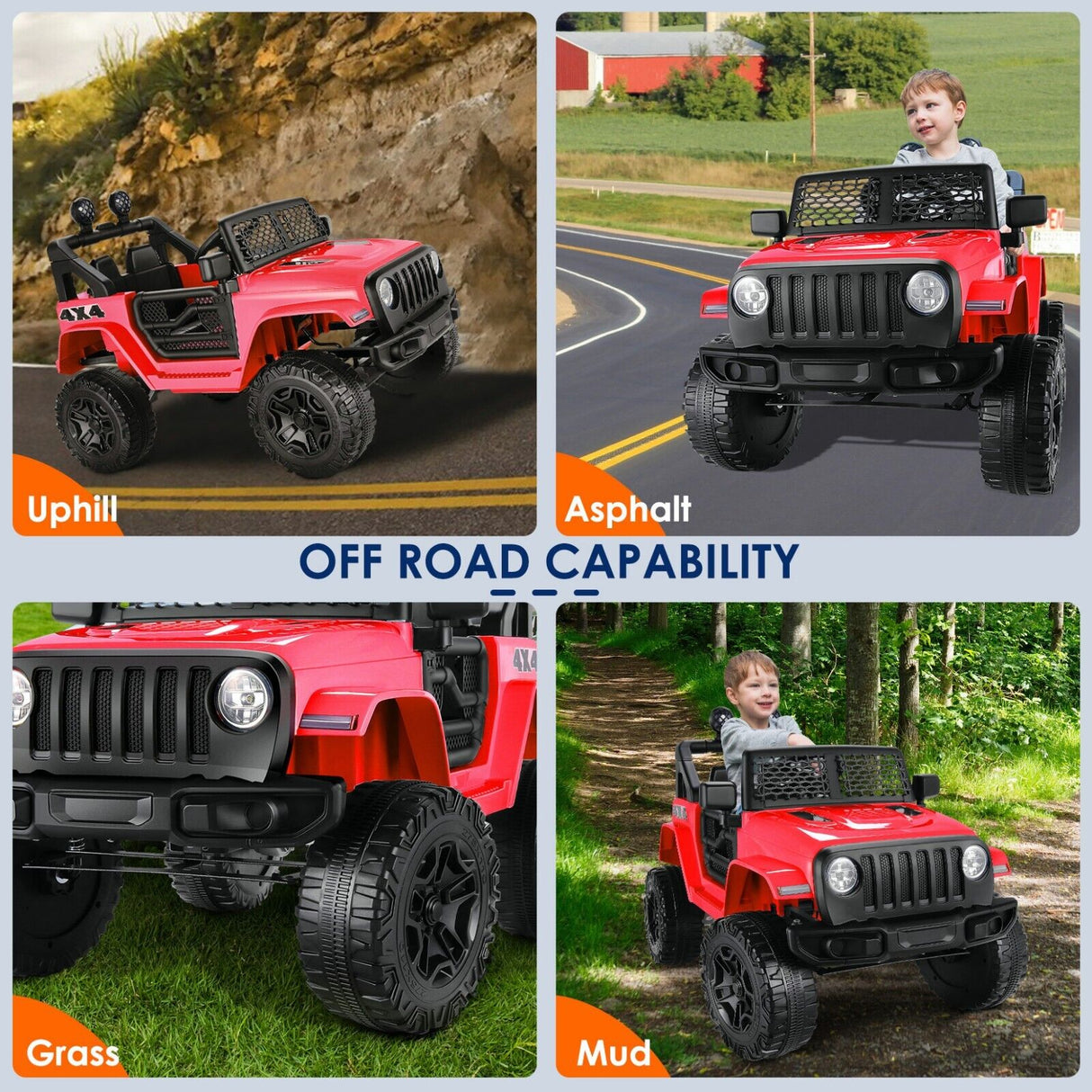 Kid Ride on Electric Car Truck with Remote Control - Perfect Gift for Children 24/12V