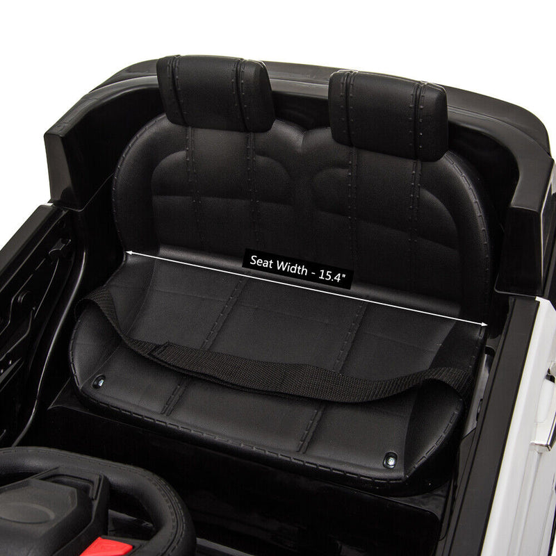 Kids Police Ride On Car with Remote Control and LED Lights - 12V Electric Vehicle