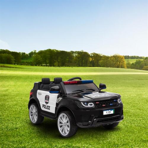 Kids Police SUV Ride-On Car with Lights, Music, and Remote Control - 3 Speed Options