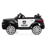 Kids Police SUV Ride-On Car with Lights, Music, Sirens, and Parental Control - 12V