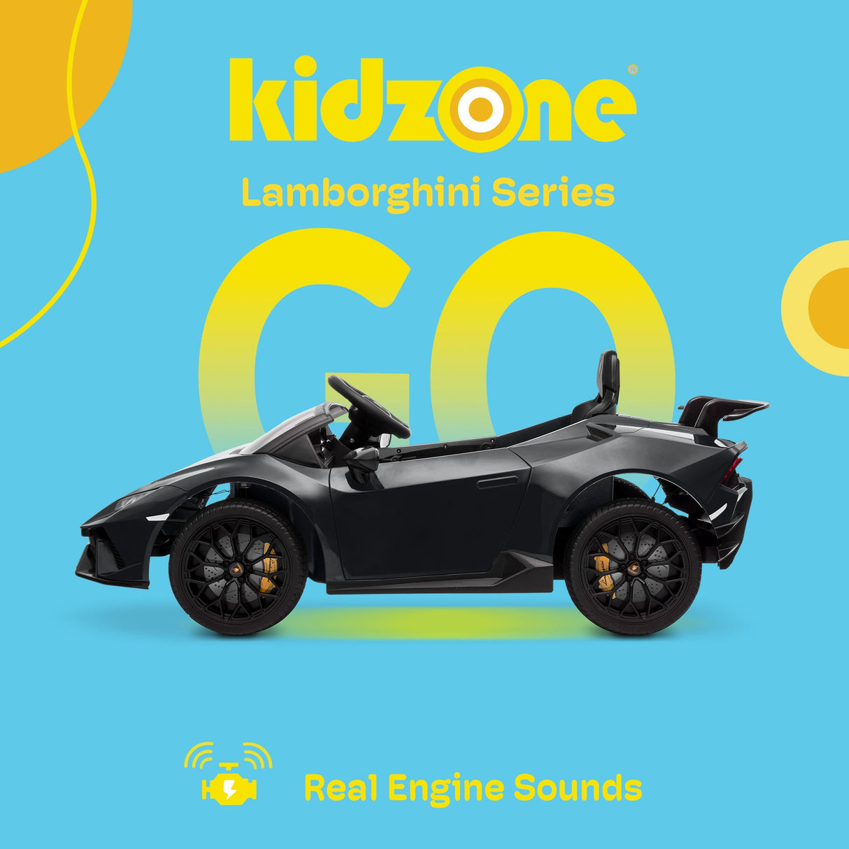 Kidzone Kids 12V Electric Ride-On Car - Choose from 6 Vibrant Colors!