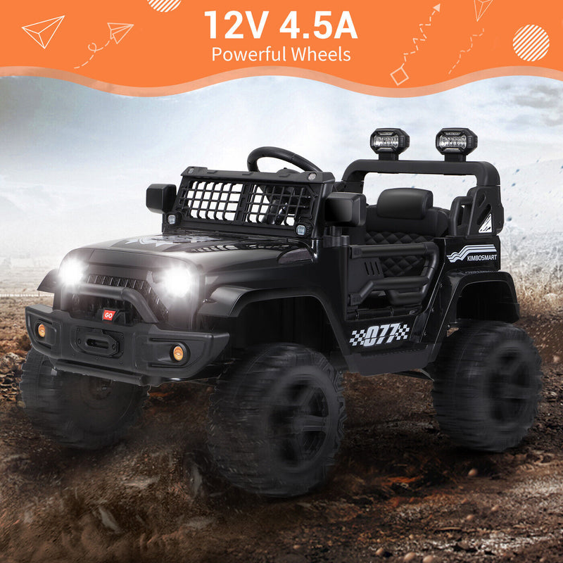 Kimbosmart 12V Electric Kids Ride On Truck Car with Remote Control and MP3 Bluetooth Integration