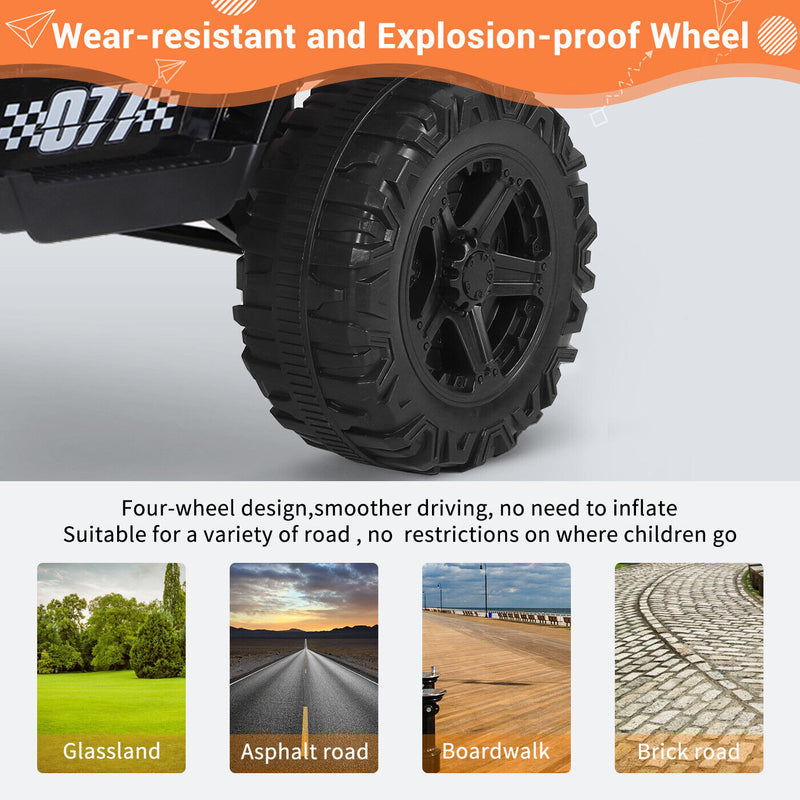 Kimbosmart 12V Electric Kids Ride On Truck Car with Remote Control and MP3 Bluetooth Integration