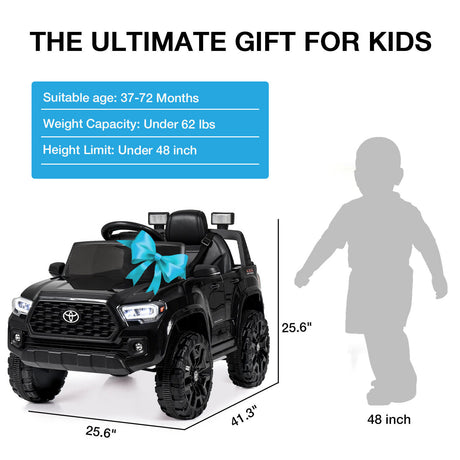Kimbosmart 12V Electric Ride On Car for Kids with USB MP3 and Remote Control