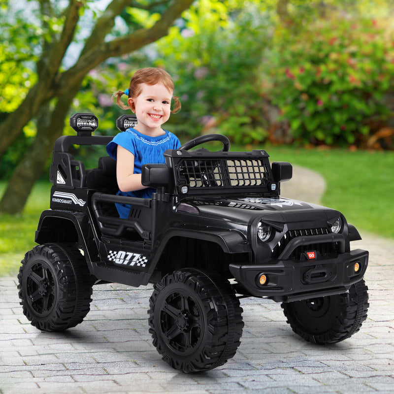 Kimbosmart 12V Kids Ride On Truck Car with Remote Control and 3 Speeds - Perfect Gift for Little Drivers