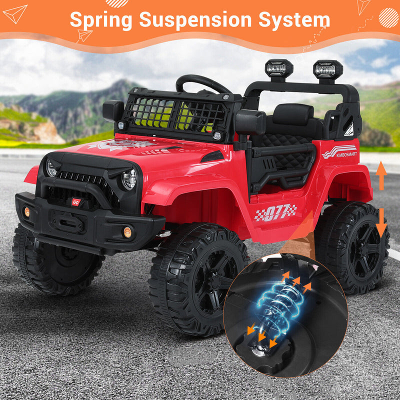 Kimbosmart 12V Kids Ride-On Truck with MP3 and Remote Control