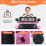 Kimbosmart 12V Kids Ride On Truck with Remote Control and Bluetooth Connectivity