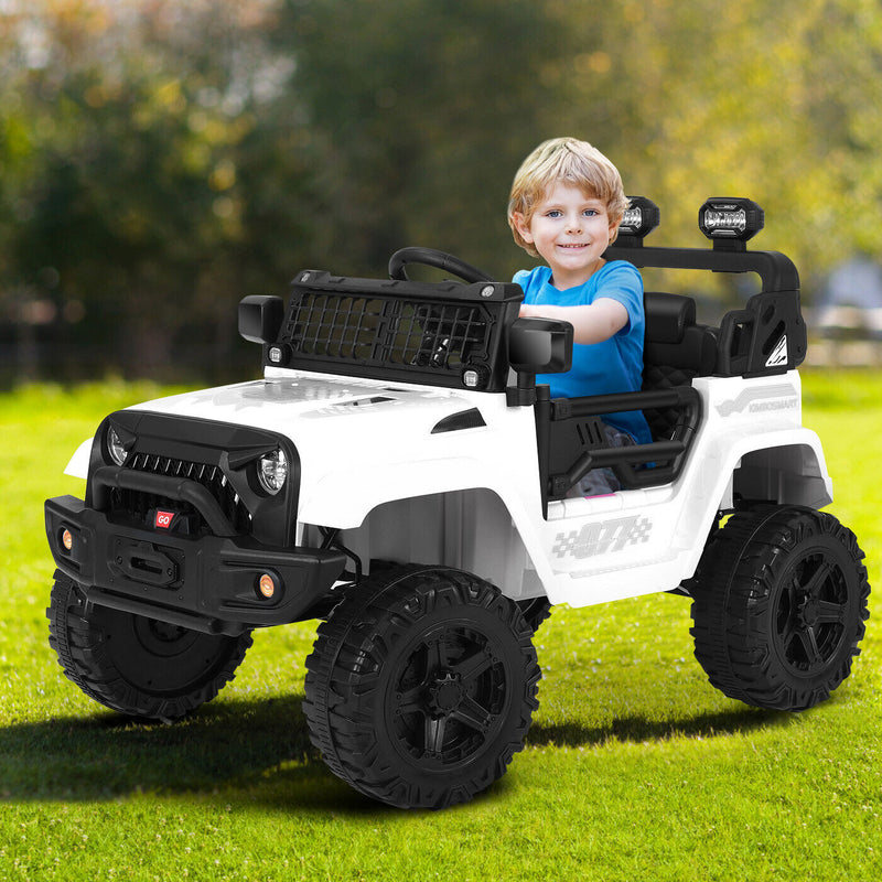 Kimbosmart 12V Kids Ride On Truck with Remote Control and Bluetooth Connectivity