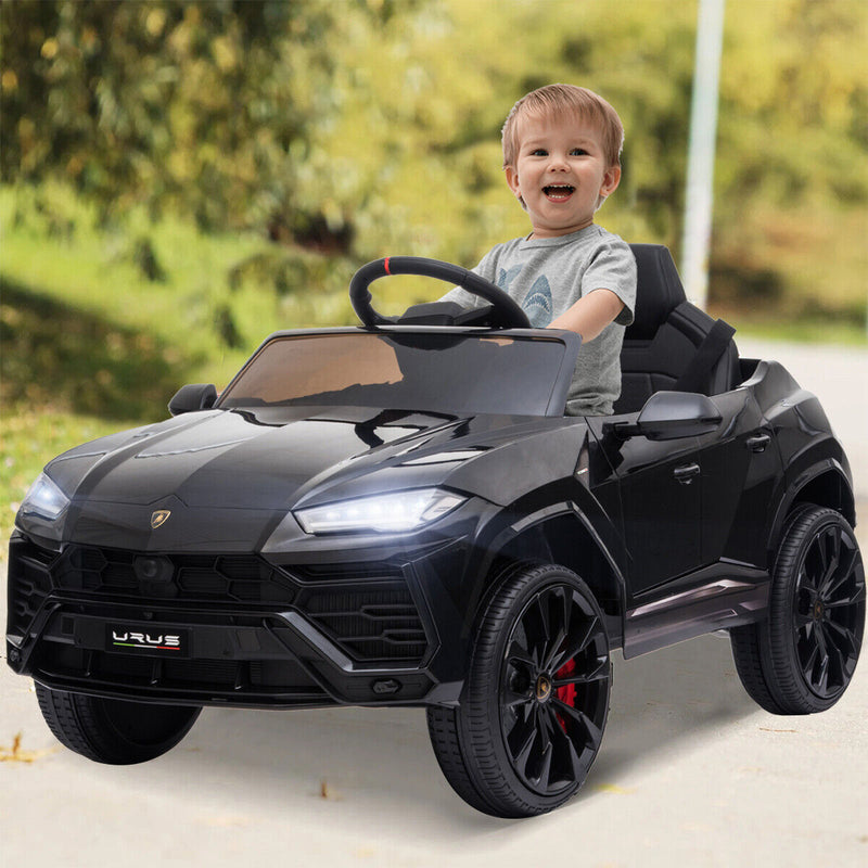 Kimbosmart 12V Licensed Lamborghini Ride On Car with 2 Speeds and Parental Control