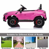 Kimbosmart 12V Licensed Lamborghini Urus Ride On Car with Remote Control and MP3 Player for Kids