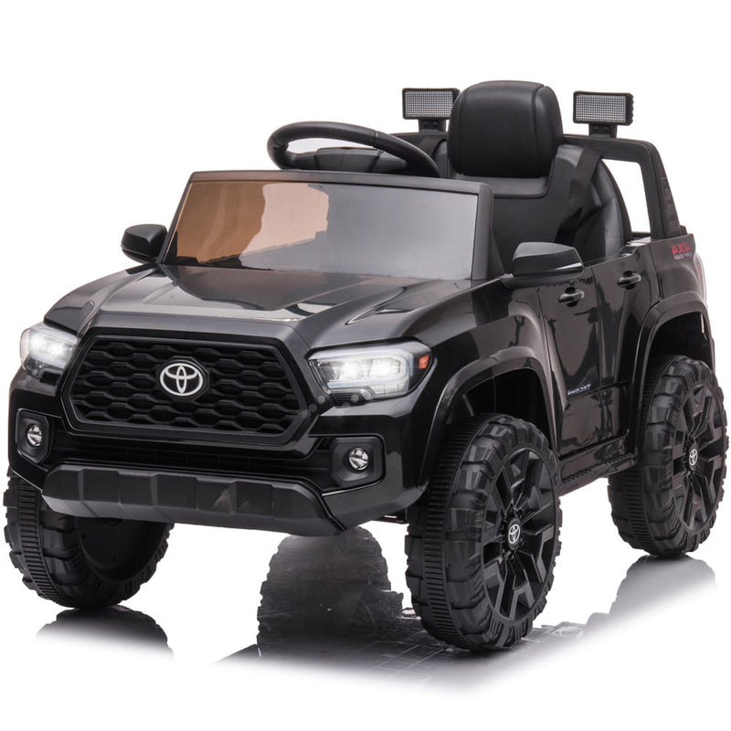 Kimbosmart 12V Licensed Toyota Tacoma Kids Ride-On Car with Charging Reminder Feature