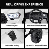 Kimbosmart 12V Licensed Toyota Tacoma Kids Ride-On Car with Charging Reminder Feature
