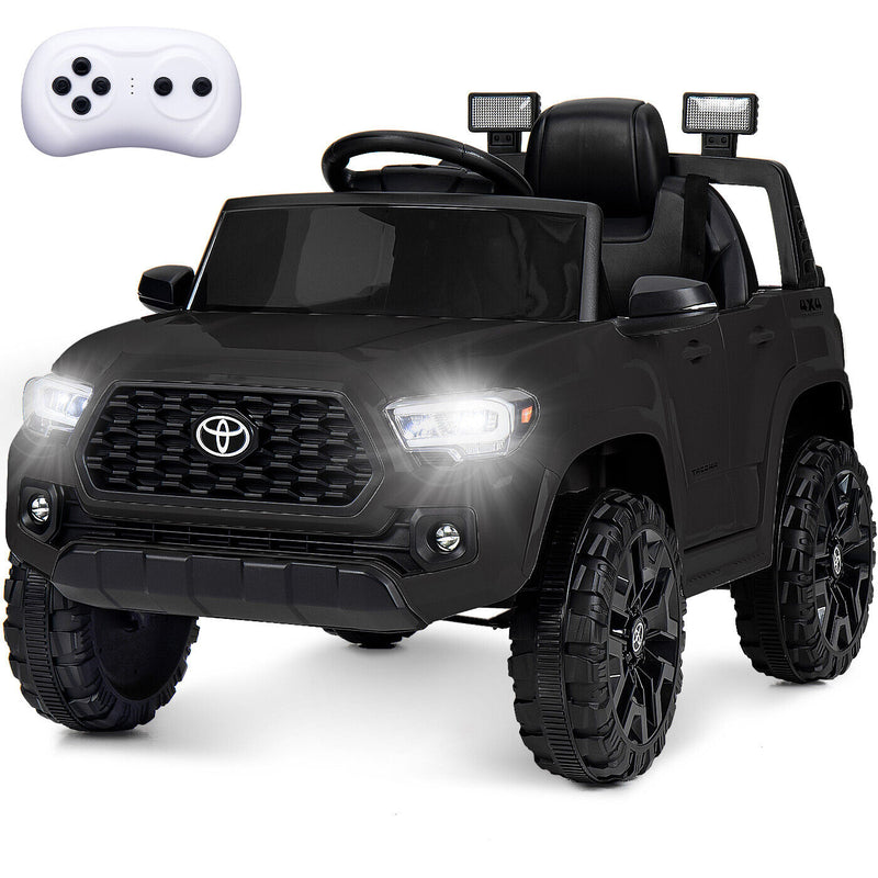 Kimbosmart 12V Licensed Toyota Tacoma Kids Ride-On Car with Charging Reminder Feature