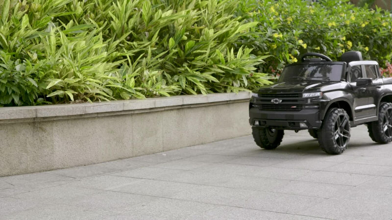 Kimbosmart Chevrolet Silverado Electric Ride-On Car for Kids with Remote Control