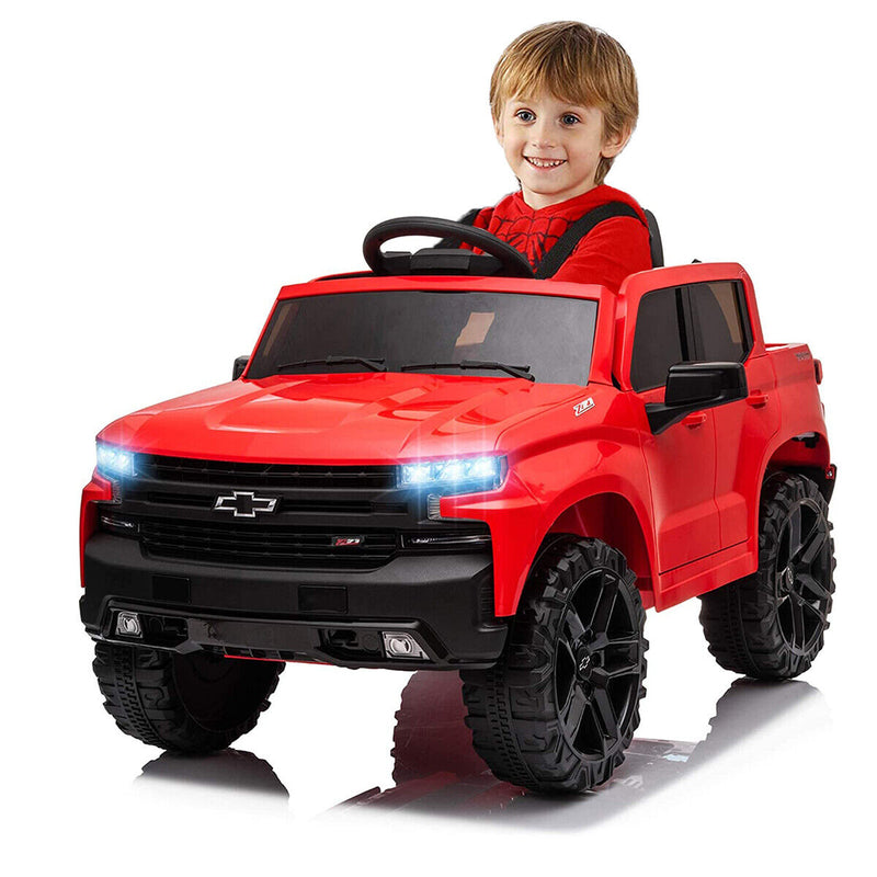 Kimbosmart Chevrolet Silverado Electric Ride-On Car for Kids with Remote Control