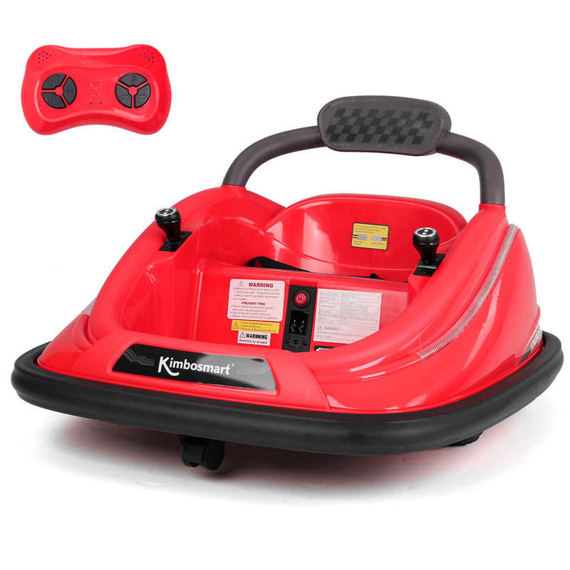 Kimbosmart DIY Sticker Race Car: 12V Electric Ride-On Bumper Car for Kids