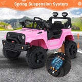 Kimbosmart Kids 12V Ride On Truck with Remote Control - Battery Powered Car for Endless Fun!