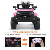 Kimbosmart Kids 12V Ride On Truck with Remote Control and 3 Speed Options