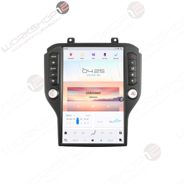 Ford Mustang 2015-2021 Workshop 12 Tesla-Style Screen Workshop 12