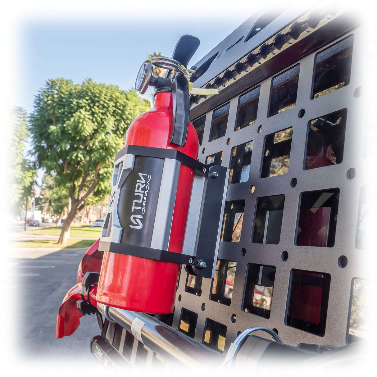 Quick Release Fire Extinguisher Mount | Universal Mount + L-Track Mounting Kit Turn Offroad