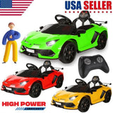 Lamborghini Licensed Electric Ride On Car with Remote Control - Perfect for Sports Toy Enthusiasts!