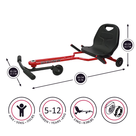 Landshark Ride-On for Kids Ages 5-12: Perfect for Indoor and Outdoor Fun!